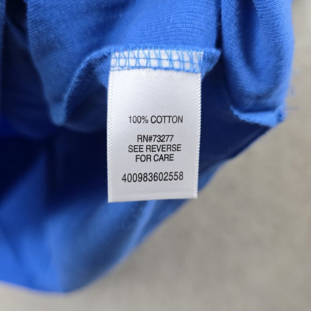 Croft & Barrow Womens Classic Blue Cotton Tee Shirt V-Neck Relaxed Fit Size 3X - Picture 4 of 6